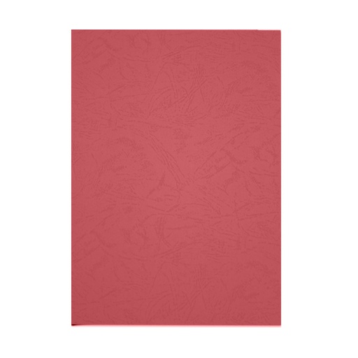 Portada de encuadernación A4 roja de cartulina de 250 g/m² Fixo