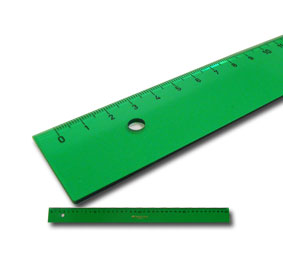 Regla verde de 40 cm