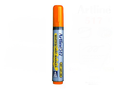 Rotulador para pizarra Artline 517 naranja