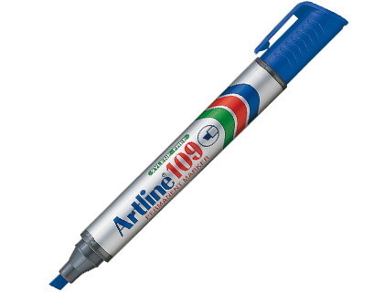 Rotulador permanente Artline 109 azul