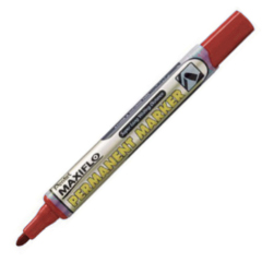 Rotulador permanente Pentel Maxiflo NLF50 rojo