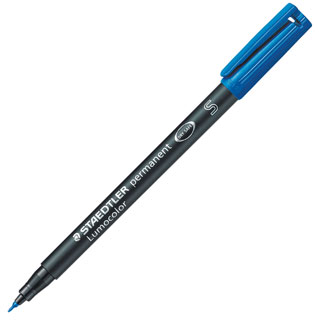 Rotulador permanente Staedtler Lumocolor 313 S azul