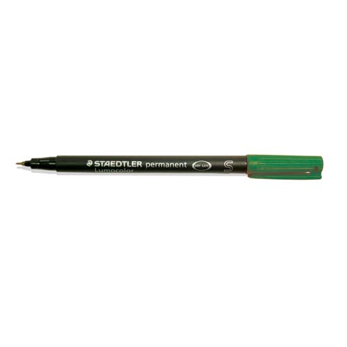 Rotulador permanente Staedtler Lumocolor 313 S verde