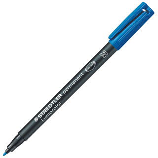 Rotulador permanente Staedtler Lumocolor 317 M azul