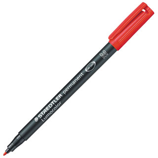 Rotulador permanente Staedtler Lumocolor 317 M rojo