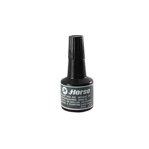 Tinta para tampón negra Horse 30 ml