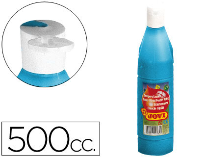 Témpera azul cyan 500 ml Jovi