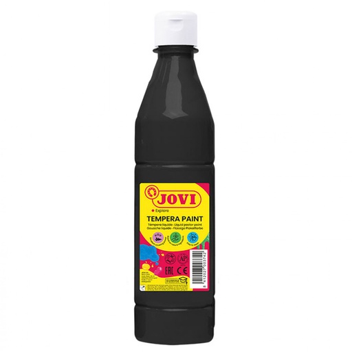 Témpera escolar líquida 500 ml Jovi negra
