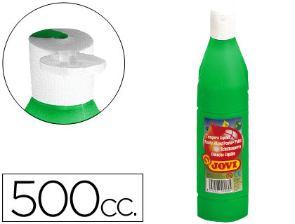 Témpera verde medio 500 ml Jovi